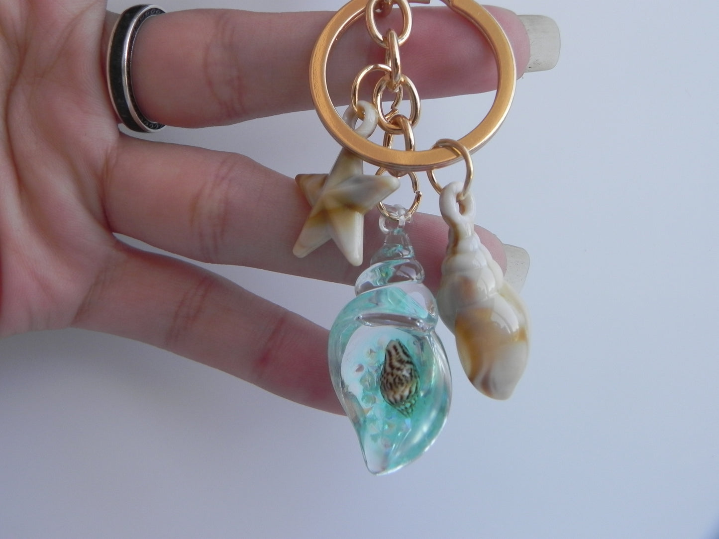 Seashell Collection Keychains